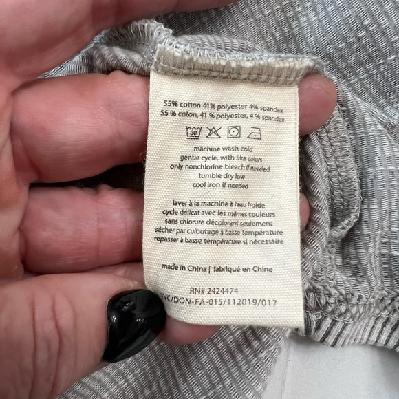 DONNI. Lightweight Open Front Stripe Cardigan - One Size - Picture 6 of 12